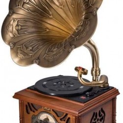 MJI 651 Gramaphone Classic Bronze Horn Turntable