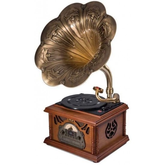 MJI 651 Gramaphone Classic Bronze Horn Turntable