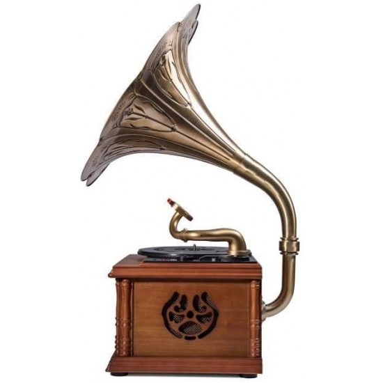 MJI 651 Gramaphone Classic Bronze Horn Turntable