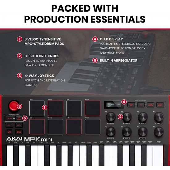 Akai Professional MPK Mini MK3 25-key Keyboard Controller