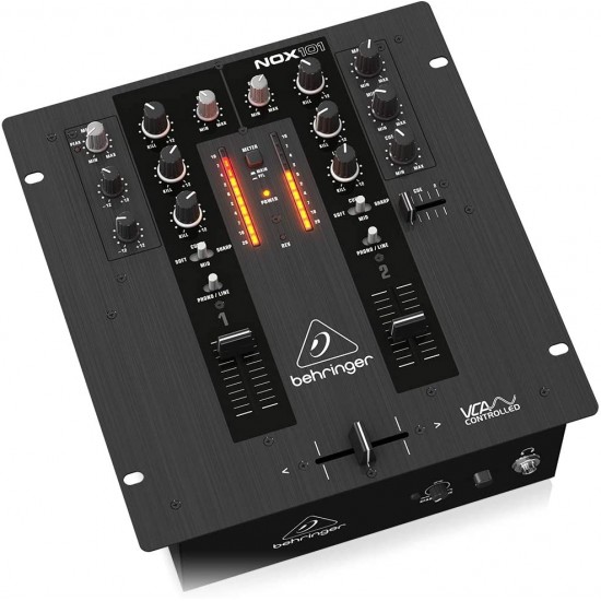 Behringer  NOX101 Premium 2-Channel Dj Mixer With Full VCA-Control And Ultra Glide Crossfader Black