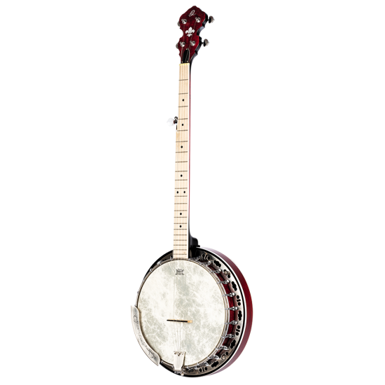 Ortega OBJE400TFR 5-String Banjo Transparent Fire Red