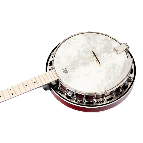 Ortega OBJE400TFR 5-String Banjo Transparent Fire Red