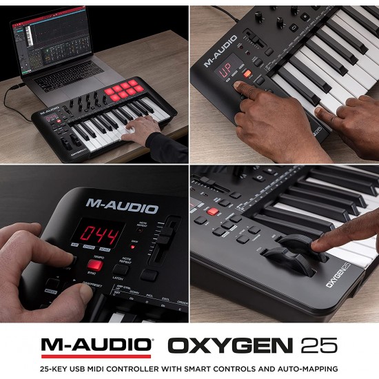 M-Audio Oxygen 25 (MKV) USB MIDI Controller with Smart Controls and Auto-Mapping