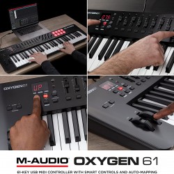 M-Audio Oxygen 61 (MKV) USB MIDI Controller with Smart Controls and Auto-Mapping