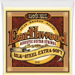 Ernie Ball P02047 Earthwood Silk and Steel Extra-Soft Acoustic Guitar Strings, 10-50 Gauge