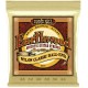 Ernie Ball P02069 Folk Nylon Clear & Gold Ball-End 80/20 Bronze Acoustic Guitar Strings, 28-42 Gauge