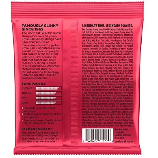 Ernie Ball 2226 Burly Slinky Nickel Wound Electric Guitar Strings - .011-.052