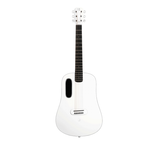 LAVA ME Blue Lava 36″ Smart Guitar with Air Flow Bag – Sail White