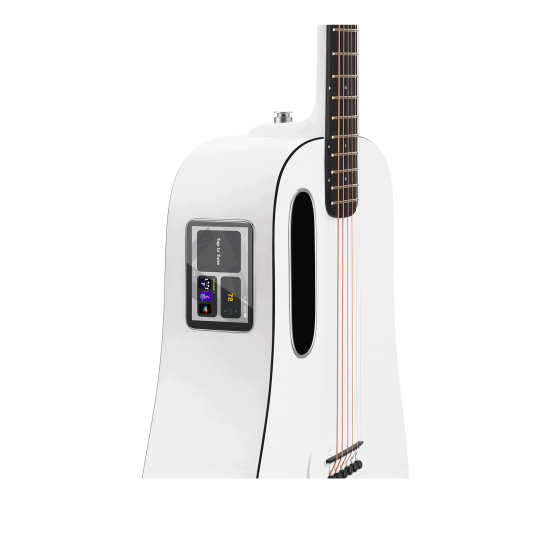 LAVA ME Blue Lava 36″ Smart Guitar with Air Flow Bag – Sail White