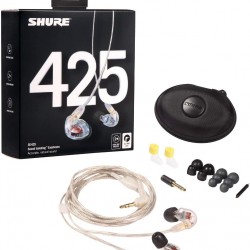 Shure - Clear SE425 Earphone (w/ clear standard 3.5mm Cable)