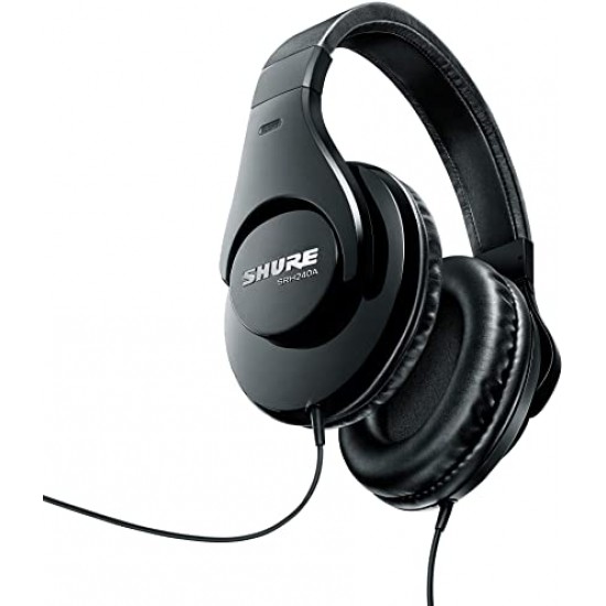 Shure SRH240A-BK-EFS Professional Quality Headphones, Black