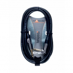 Bespeco TT300P 3 m Jack Mono to Jack Mono 90 Degree Professional Instrument Cable