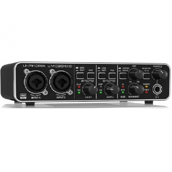 Behringer U-Phoria UMC204HD USB Audio Interface