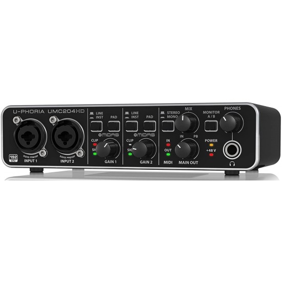 Behringer U-Phoria UMC204HD USB Audio Interface