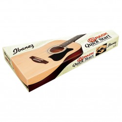 Ibanez V50 Jampack Acoustic Guitar Package Natural Finish  Includes Tuner, Strap, Picks & Gig Bag 