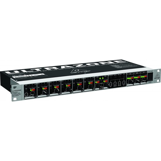 Behringer -Ultrazone ZMX8210 Professional 8-Channel 3-Bus Mic/Line Zone Mixer with Remote Control and Link Ports Behringer -Ultrazone ZMX8210 Professional 8-Channel 3-Bus Mic/Line Zone Mixer with Remote Control and Link Ports