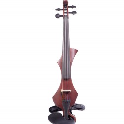 GEWA GS400.301 E-Violin Novita 3.0 with Wittner Shoulder Rest Red Brown Finish