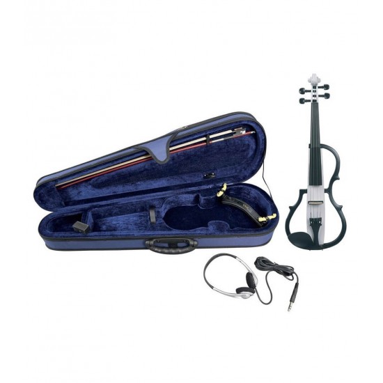 GEWA GS401646 Electric Violin White Finish, Including (Case, Bow, Shoulder Rest, Rosin)