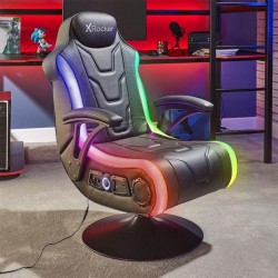 X-Rocker Monsoon RGB 4.1 Stereo Audio Gaming Chair With Vibrant LED Lightning