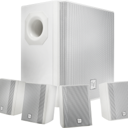 Electro Voice EVID S44W One Subwoofer And Four-Satellite Wall Mount Speaker System - White