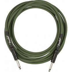 Fender 0990810276 Strummer Pro Straight to Straight Instrument Cable 13-foot Drab Green