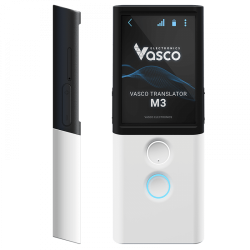 Vasco Translator M3 Portable Two-Way Language Interpreter, Arctic White