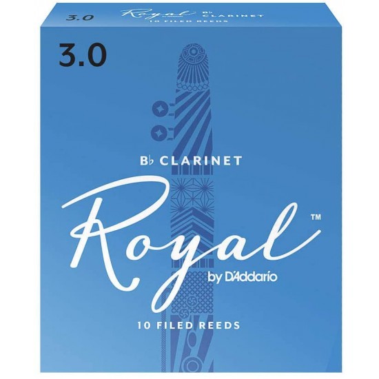 Rico Royal Bb Clarinet Reeds - 3.0 (Box Of 10) Rico Royal Bb Clarinet Reeds - 3.0 (Box Of 10)