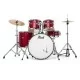 Pearl RS525SC Roadshow 5pc Drum Set 2216B/1008T/1209T/1616F/1455S with Cymbal & Hardware Matte Red Finish Pearl RS525SC Roadshow 5pc Drum Set 2216B/1008T/1209T/1616F/1455S with Cymbal & Hardware Matte Red Finish