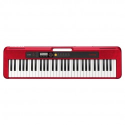 Casio CTS-200 Musical Keyboard with Power Adapter - Red