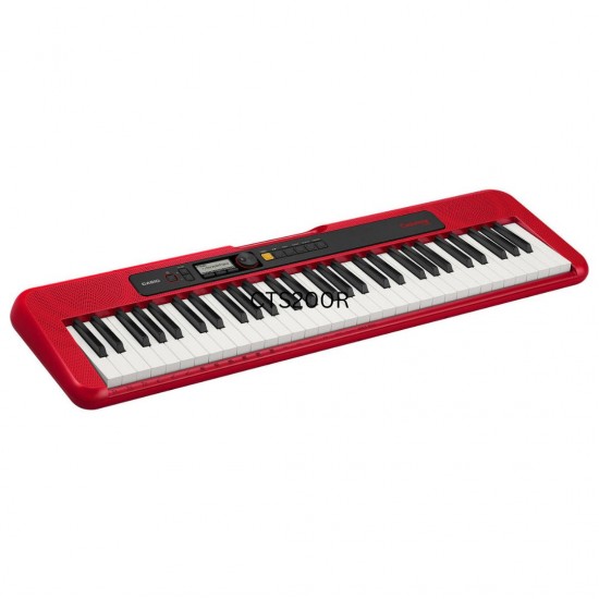Casio CTS-200 Musical Keyboard with Power Adapter - Red Casio CTS-200 Musical Keyboard with Power Adapter - Red