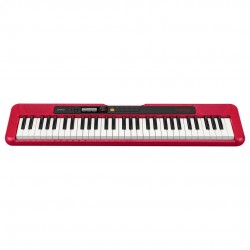 Casio CTS-200 Musical Keyboard with Power Adapter - Red