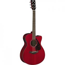 Yamaha FSX800C Concert Cutaway 6string Acoustic-electric Guitar-Ruby Red