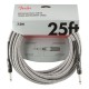Fender 0990820072 25Ft Professional Series Tweed Instrument Cable - White Tweed Fender 0990820072 25Ft Professional Series Tweed Instrument Cable - White Tweed