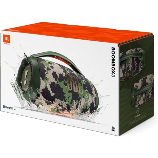 JBL Boombox 3 Portable Bluetooth Speaker Squad