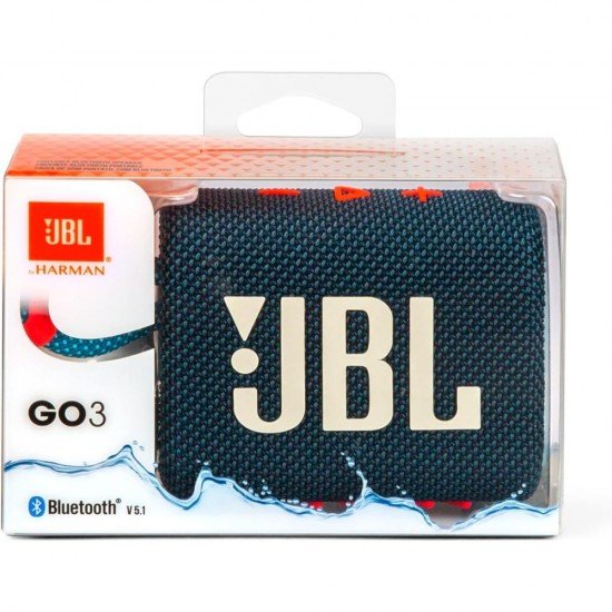 JBL Go 3 Portable Bluetooth Speaker Blue Pink