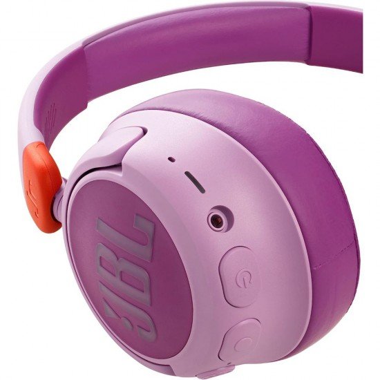 JBL JR460NC Wireless Over Ear Noise Cancelling Kids Headphone Pink