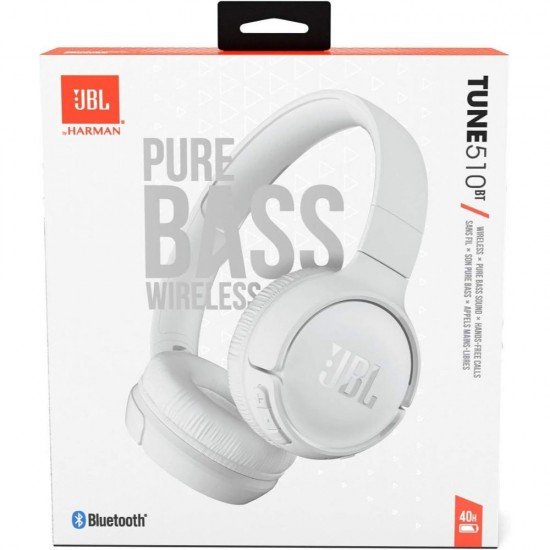 JBL Tune 500 Wired on-ear headphones White