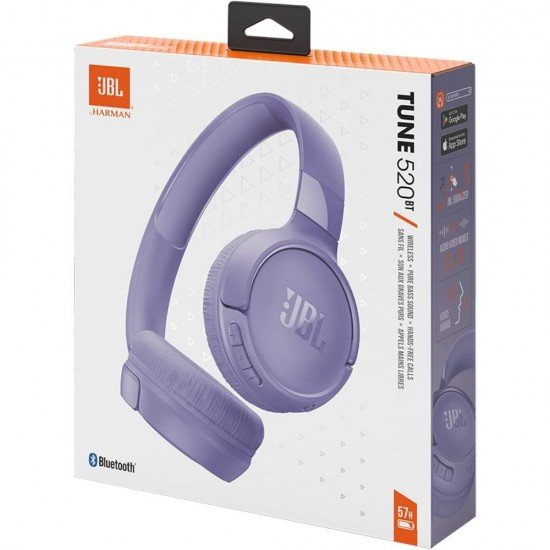 JBL Tune 520 BT Wireless On-Ear Headphones Purple