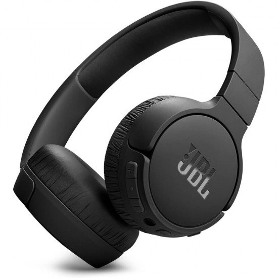 JBL Tune 670 NC Adaptive Noise Cancelling Wireless On-Ear Headphones Black