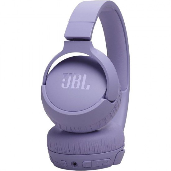 JBL Tune 670 NC Adaptive Noise Cancelling Wireless On-Ear Headphones Purple