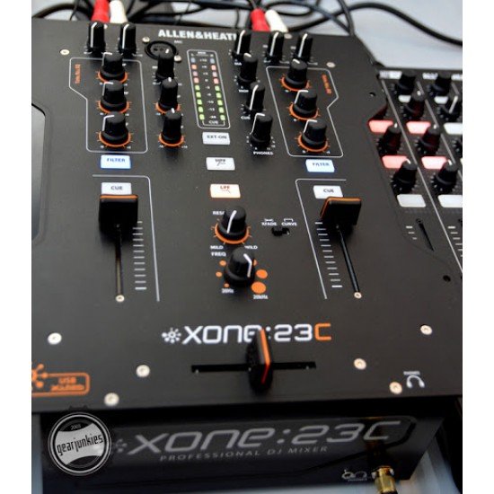 Allen & Heath XONE:23C DJ Mixer w integral soundcard 2 channels w dual phono /line inputs 2 mix output Allen & Heath XONE:23C DJ Mixer w integral soundcard 2 channels w dual phono /line inputs 2 mix output