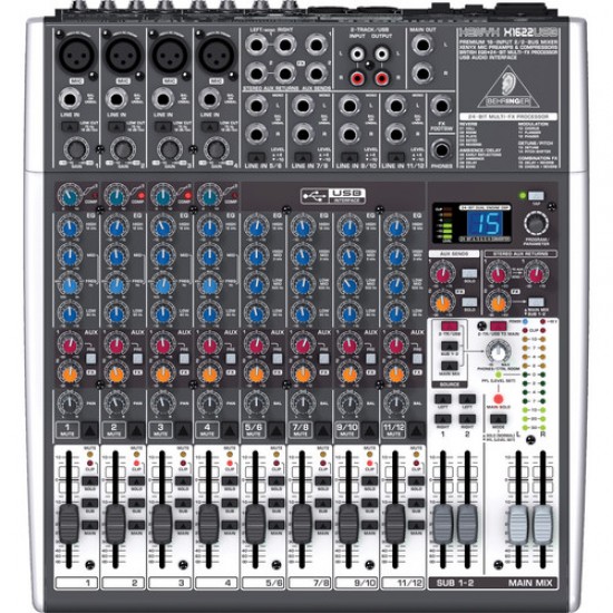 Behringer Xenyx X1622USB Mixer with USB and Effects