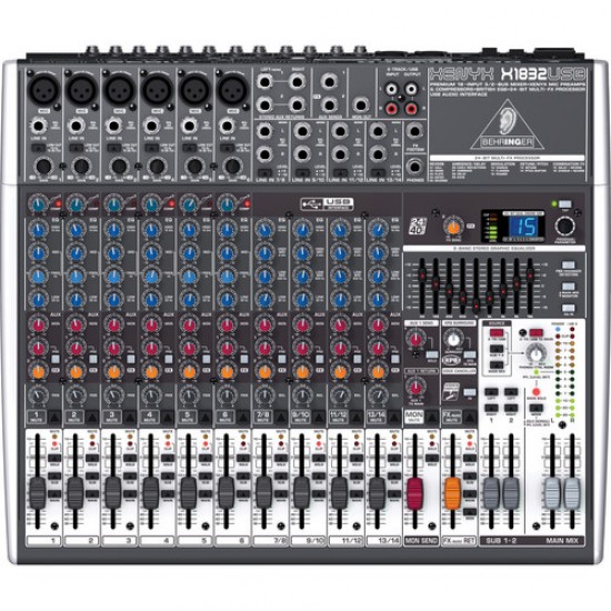 Behringer Xenyx X1832USB Mixer with USB and Effects