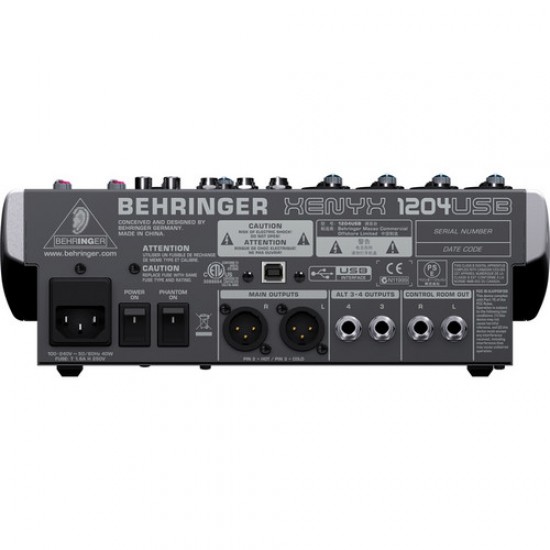 Behringer XENYX 1204USB - 12-Input USB Audio Mixer Behringer XENYX 1204USB - 12-Input USB Audio Mixer