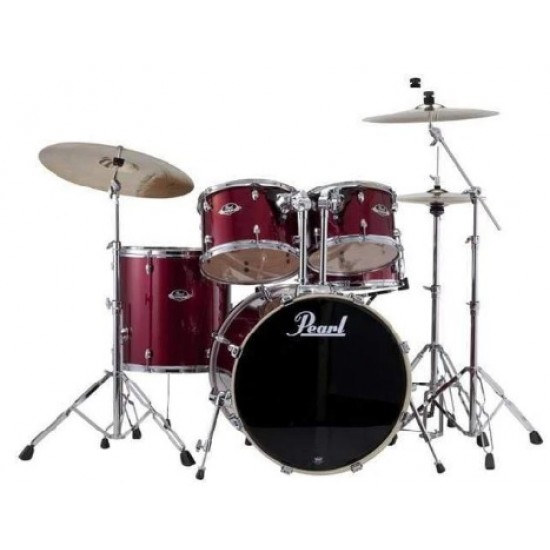 PEARL EXX725SP/C760 Export Standard 5pc Drums With 830 Series ( Without Hardware) - Burgundy Finish