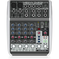Behringer Xenyx QX602MP3 Mixer with USB MP3 Playback