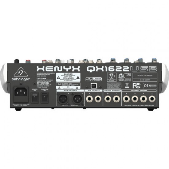 Behringer Xenyx QX1622USB Mixer with USB and Effects Behringer Xenyx QX1622USB Mixer with USB and Effects