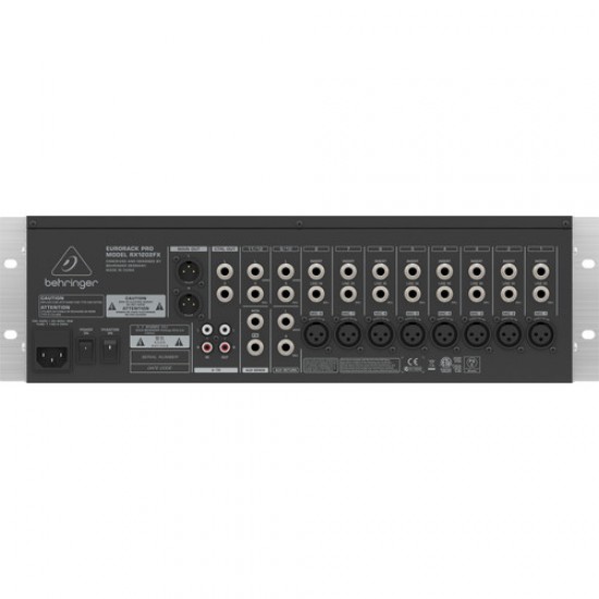 Behringer Eurorack Pro RX1202FX Rackmount Mixer with Effects