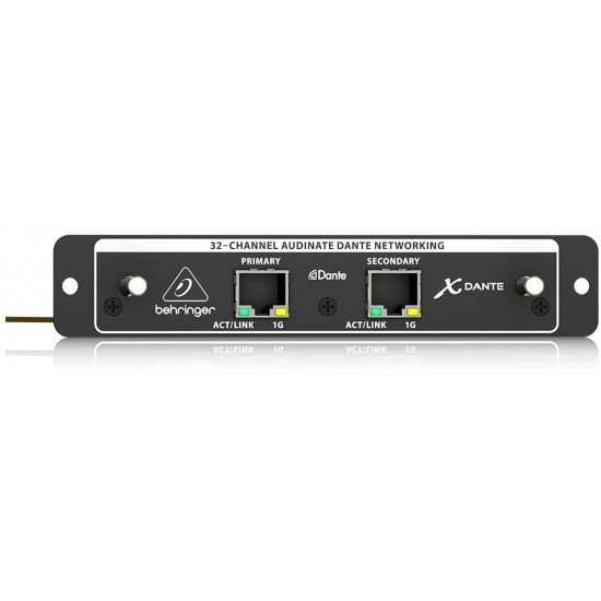 Behringer X-Dante 32-Channel Expansion Card For X32 Digital Mixing Console Behringer X-Dante 32-Channel Expansion Card For X32 Digital Mixing Console